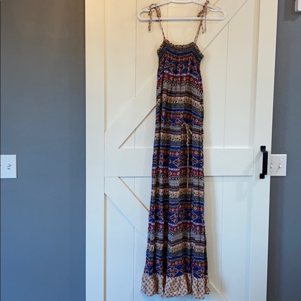 Xhilaration maxi boho spaghetti strap dress